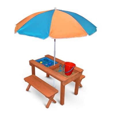 Back Bay Play Kids Wooden Convertible Picnic Table