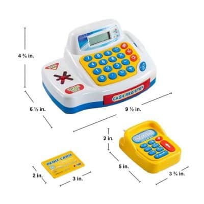 Toy Cash Register Shopping Pretend Play Money Machine