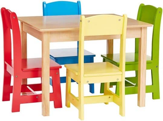 Phoenix Home Fermo Kids Natural Wood Table Set