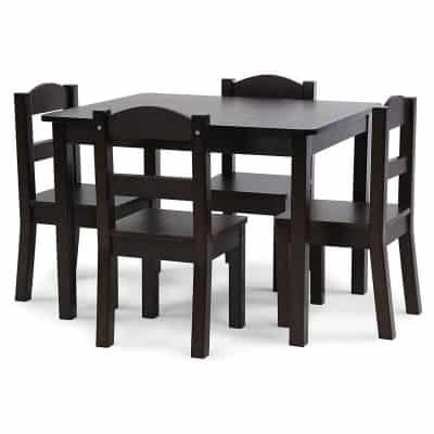 Tot Tutors Espresso Collection Table and Chair Set