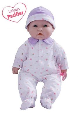 JC Toys La Baby 16-inch Purple Washable Soft Baby Doll