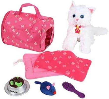 Click N' Play 8 Piece Doll Kitten Set