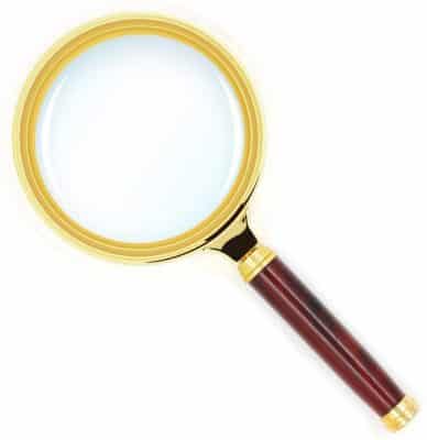 Kadaon 10X Handheld Magnifier (Antique Mahogany Handle)