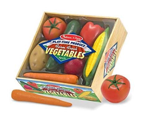 Melissa & Doug Playtime Produce Vegetable Play Food Set