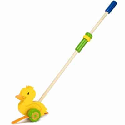 Wooden Wonders Push-n-Pull Waddling Duckling