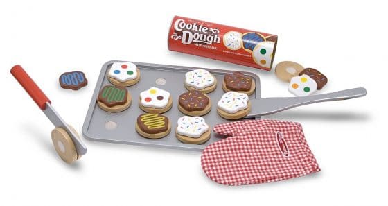 Melissa & Doug Slice-and-Bake Wooden Cookie Play Food Set