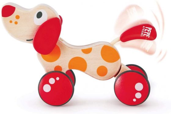 Hape Walk-A-Long Puppy Wooden Pull Toy