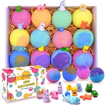 Excalla Kids Bath Bombs with Surprise Toys Inside