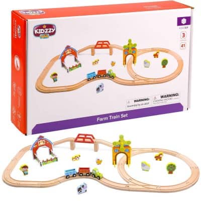 Kidzzy Toys Wooden Trains