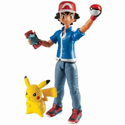 TOMY Pokémon Hero Figure, Ash and Pikachu