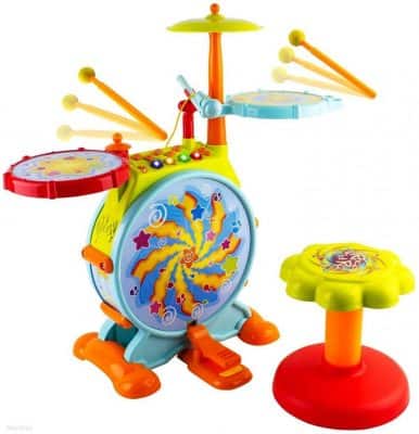 WolVol Electric Toy Drum Set