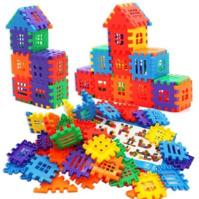 MICHLEY Interlocking Builders Block Play