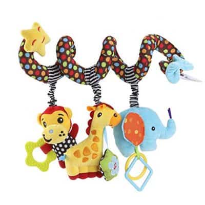 TOYMYTOY Spiral Stroller Elephant Educational Plush Toy