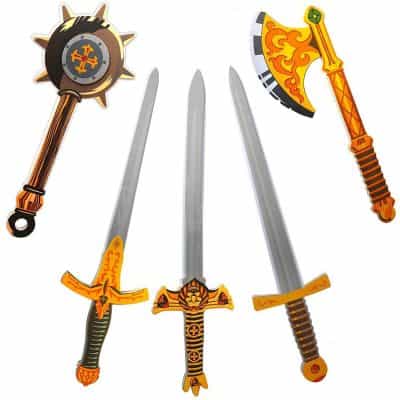 Liberty Imports 5 Pack Assorted Big Foam Swords Toy Set