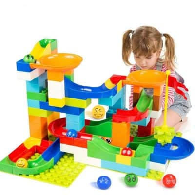 BATTOP Marble Run Building Blocks