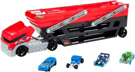 Mega Hauler and 4 Cars Set