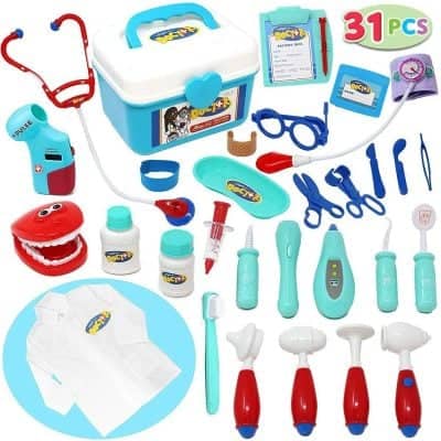 Joyin Kids Doctor Kit 31 Pieces Pretend-n-Play Dentist Medical Kit