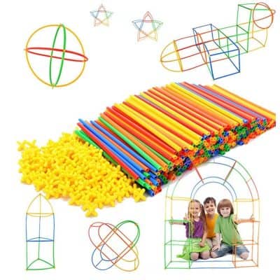 Rainbow Toyfrog Straw Constructor STEM Building Toys