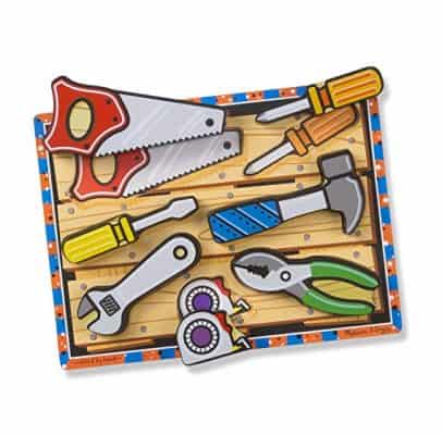 Melissa & Doug Tools Wooden Chunky Puzzle