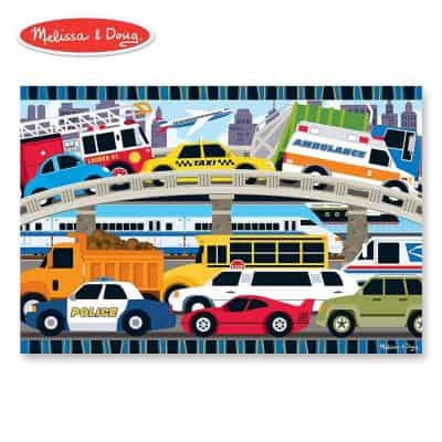 Melissa & Doug Traffic Jam Floor Puzzle