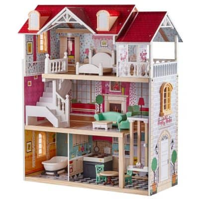 TOP BRIGHT Wooden Doll House