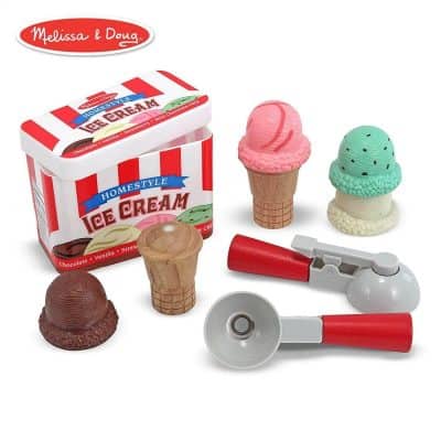 Melissa & Doug Scoop & Stack Ice Cream Cone Magnetic Play Set