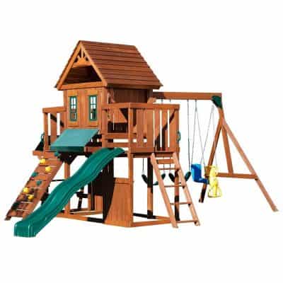 Winchester Wood Complete Play Set with Two Swings