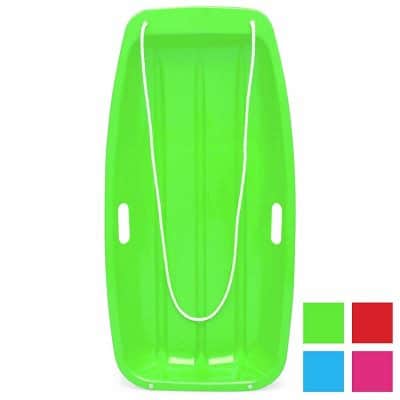 Best Choice Products 35in Kids Plastic Sport Tobagg Snow Sled