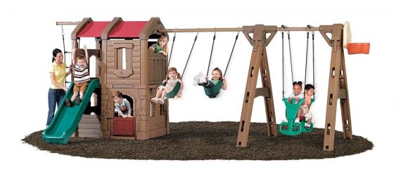 Step2 Naturally Playful Adventure Lodge Play centre Swing Set with Glider