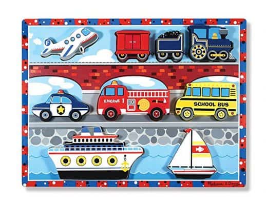 Melissa & Doug Vehicles Chunky Wooden Puzzle