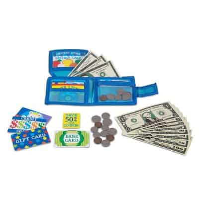 Melissa & Doug Pretend-to-Spend Wallet