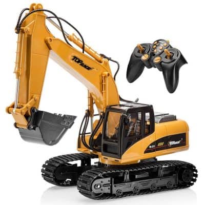 Top Race 15 Channel Full Functional Remote Control Excavator Construction Tractor