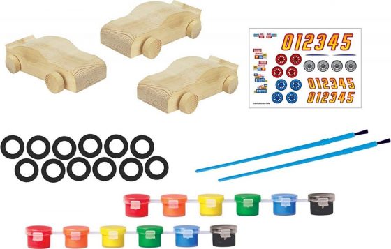 RoseArt RoseArt Wooden Speedway Racers Craft Kit Toy