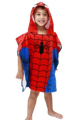 Jay Franco Spiderman Hooded Towel, Classic