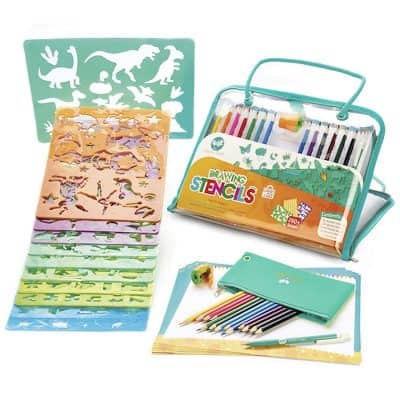 Creabow Crafts Drawing Stencils Set for Kids