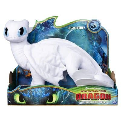 Dreamworks Dragons Light Fury Deluxe Plush Dragon