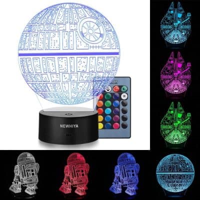 NewHiya 3D Illusion Star Wars Night Light