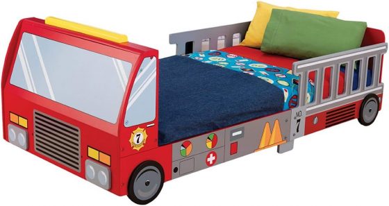 KidKraft Fire Truck Toddler Bed