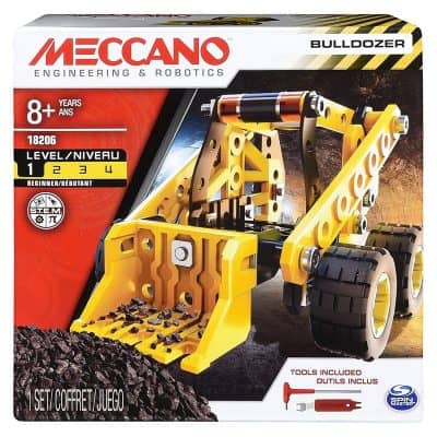 Erector by Meccano Bulldozer Model Vehicle Building Kit