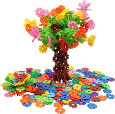 VIAHART 500 Piece Interlocking Plastic Disc Set Brain Flakes