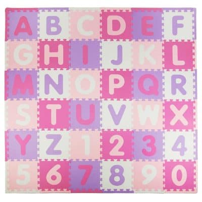 Tadpoles Soft EVA Foam 36 Piece ABC Playmat