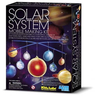 4M Glow-in-the-Dark Solar System Mobile Making Kit