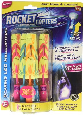 Rocket Copters - The Amazing Slingshot LED Helicopters