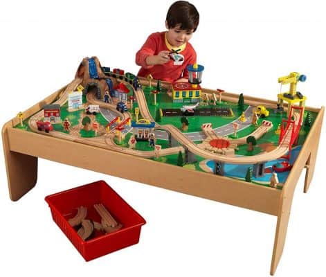 KidKraft Waterfall Mountain Train Set and Table