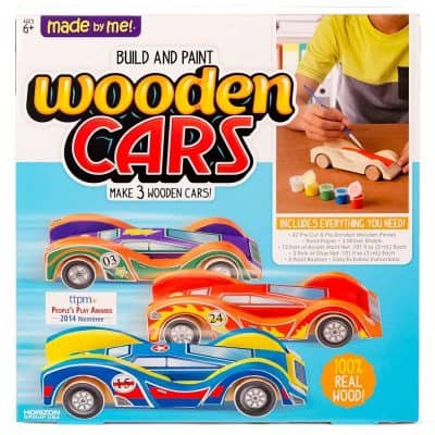 Made By Me Build & Paint Your Own Wooden Cars