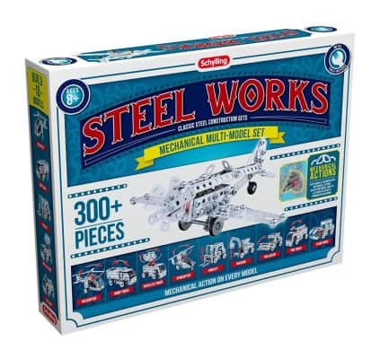 Schylling Steel Works Mechanical Multi Model Construction Building Kit