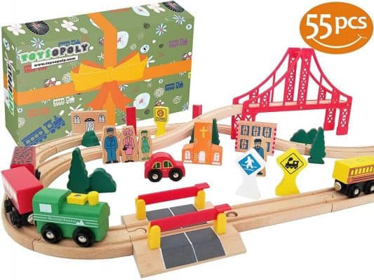 ToysOpoly Wooden Train Tracks Full Set