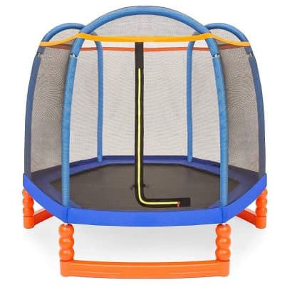 Best Choice Products 7FT Kids Outdoor Mini Trampoline