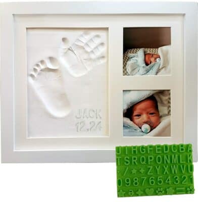 Baby Mushroom Handprint & Footprint Keepsake Photo Frame Kit