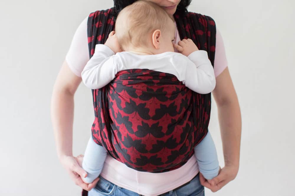 baby in baby carrier